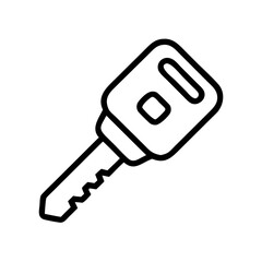 car key icon vector illustration isolated on white background
