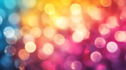 Fototapeta premium Colorful Bokeh Lights Background Abstract Blurred