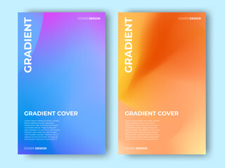 minimalist gradient cover. abstract modern cover design