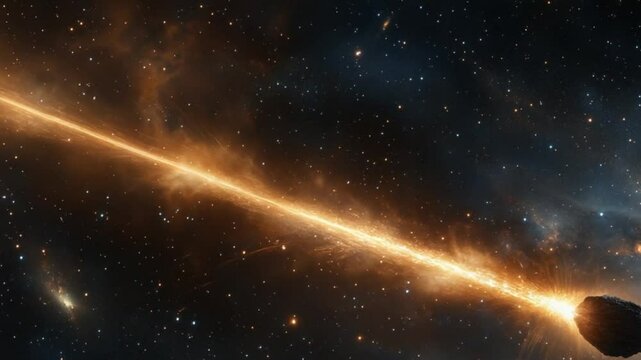 illustration of falling meteor