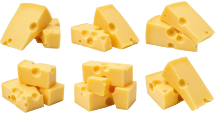 Cheesy Delight A whimsical stack of Swiss goodness on a dark backdrop