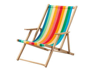 Striped Folding Beach Chair