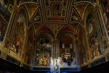 Obraz premium Piccolomini chapel, Siena, Tuscany, Italy