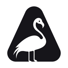 Bird Logo combine with letter A vector template