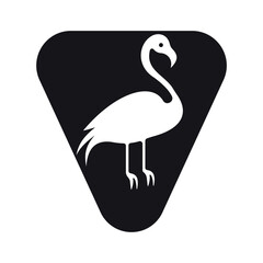 Bird Logo combine with letter V vector template