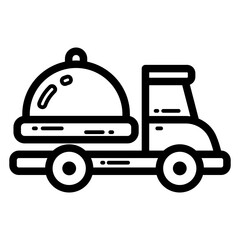 Food Delivery Lineart
