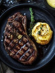 Steak and Garlic Butter