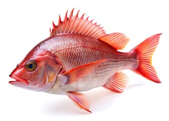 Red snapper isolated on white background