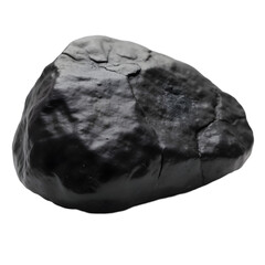 black stone isolated on transparent background
