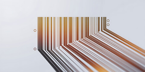 Obraz premium Abstract barcode pattern of varied shades.