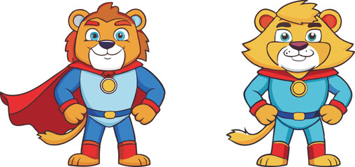 cartoon of superhero