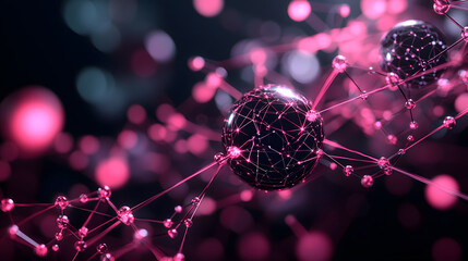 Dynamic neural network wallpaper design modern technology environment abstract visualization ai integration