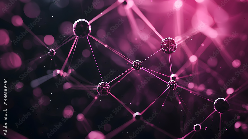 Poster neural network dynamics digital space abstract wallpaper vibrant environment close-up view ai concep