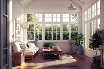 Bright and airy sunroom ideas for contemporary living spaces.