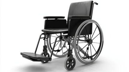 Fototapeta premium Modern Ergonomic Wheelchair Design with Isolated Background for Contemporary Use
