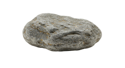 Gray rock with rough texture and earthy tones on a black backdrop