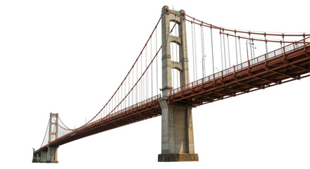 Isolated Golden Gate Bridge San Francisco