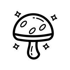 Mushroom Lineart