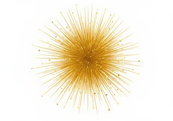 Obraz premium Shining golden burst with stars abstract festive celebration design