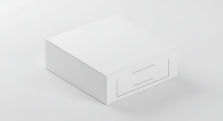 Blank White Box Mockup: Clean Packaging Template