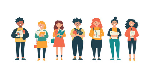 vector illustration of a group of people