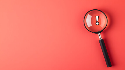 Be aware of potential risks and dangers, as indicated by the magnifying glass highlighting an...