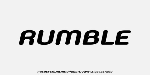 Modern Bold Font. Sans Serif Font. Regular Uppercase Lowercase Typography urban style alphabet fonts for fashion, sport, technology, digital, movie, logo design, vector illustration