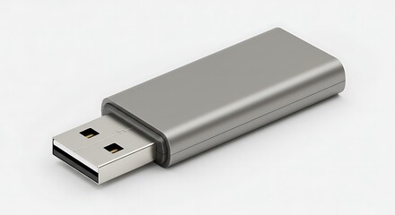 USB Flash Drive - Silver Data Storage Device