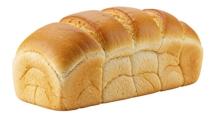 Golden Brown Loaf A culinary delight of tender baked perfection against a stark background