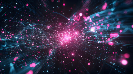 Fototapeta premium Futuristic energy grids wallpaper smart city frameworks dynamic visuals abstract design digital environment vibrant concepts