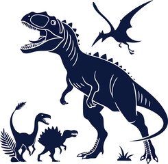 dinosaur vector illustration and vector illustration of a dinosaur