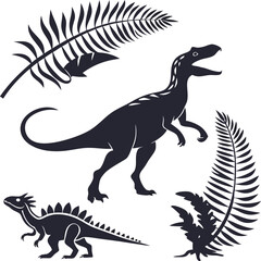 Fototapeta premium dinosaur vector illustration and vector illustration of a dinosaur