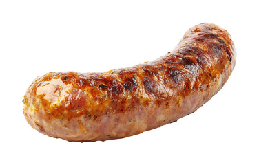Grilled sausage cooking event barbecue food summer vibe isolated on transparent background
