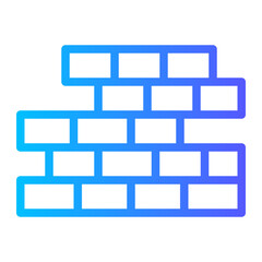 brick wall gradient icon