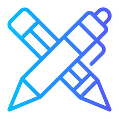 pen and pencil gradient icon