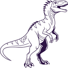 dinosaur vector illustration and vector illustration of a dinosaur