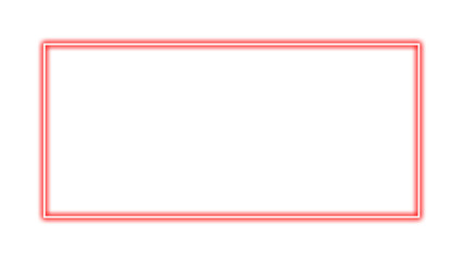 Red Neon Rectangle Frame