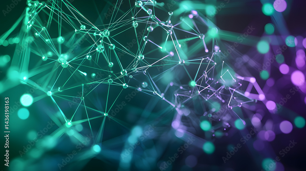 Poster quantum computing data visualization wallpaper multidimensional insights in a digital space