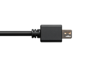 Connecting usb cable for data transfer tech setup digital environment isolated on transparent background