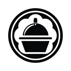 Food Service Stencil Icon Vector Illustration