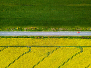 Splitting road