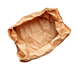 Creative uses for crumpled paper in arts and crafts conceptual isolated on transparent background