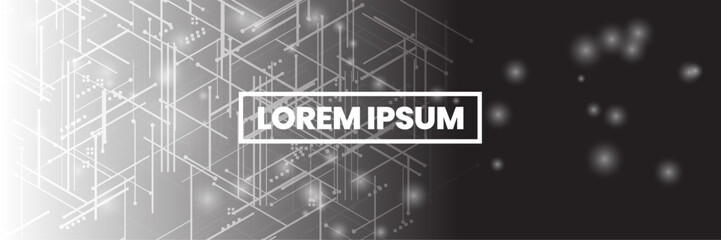 Futuristic colorfull tech background with abstract circuit lines. AI inspired Background