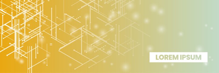 Futuristic colorfull tech background with abstract circuit lines. AI inspired Background