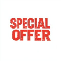 Bold red 'Special Offer' text on a clean white background.