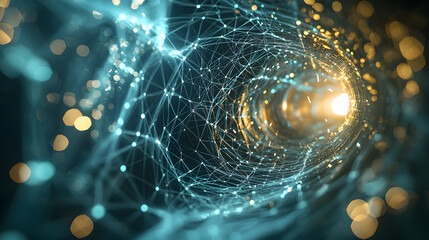 Dynamic green digital systems wallpaper abstract visualization technology environment futuristic concept