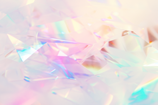 Vibrant iridescent abstract holographic png overlay effect, transparent background