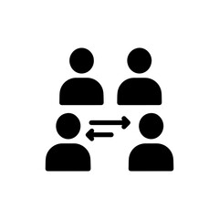 Group of People Having a Conversation Icon