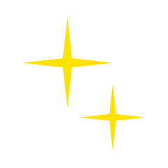 Obraz premium 二つの閃光のベクターイラスト - Two Flashes Vector Illustration: Isolated Shine