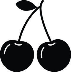 vector illustration of cherries